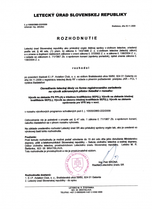 Osvedčenie